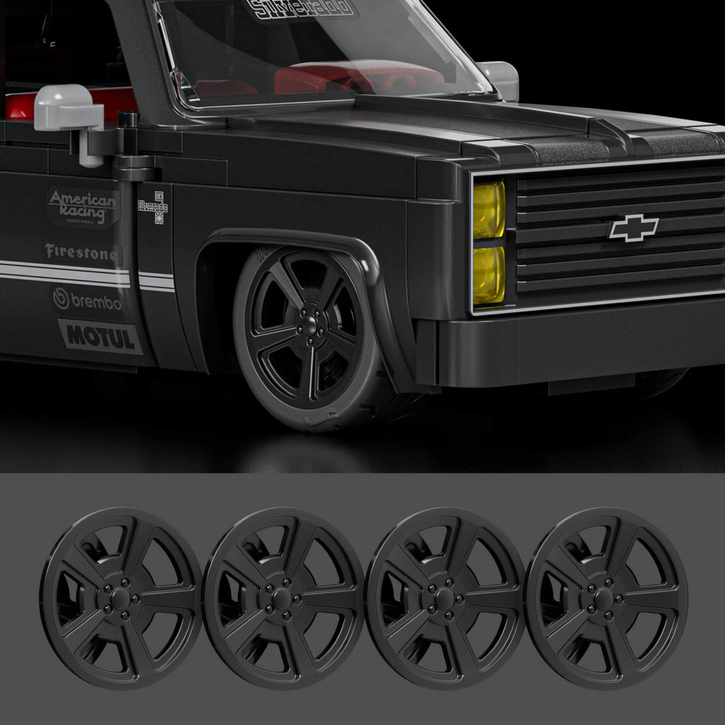 MATTEL BRICK SHOP HOT WHEELS Chevy '83 Silverado konstruktorius (JKG42)