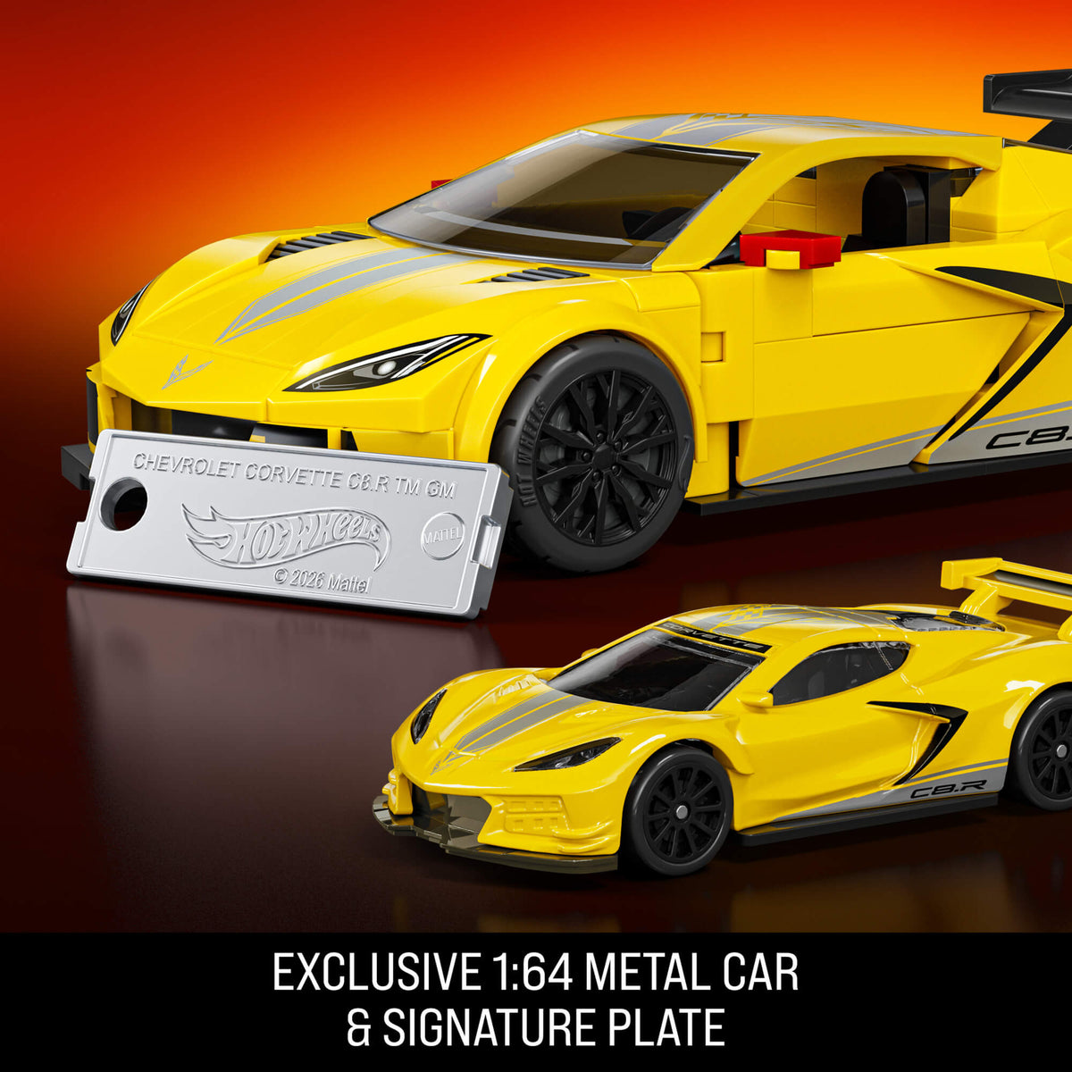 MATTEL BRICK SHOP HOT WHEELS '20 Corvette C8.R konstruktorius (JKR19)
