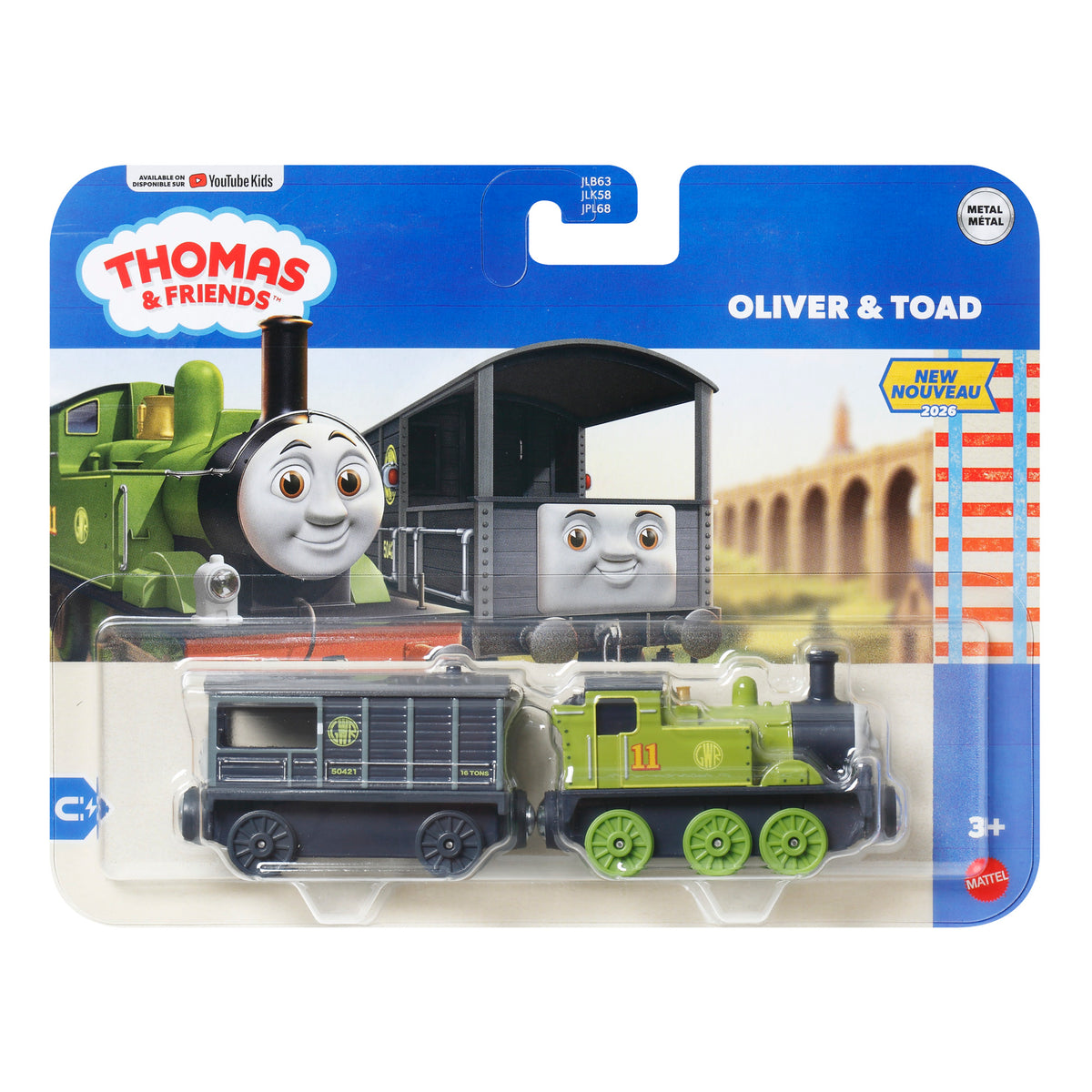 THOMAS AND FRIENDS DELUXE metalinių traukinukų rinkinys (JLB63)