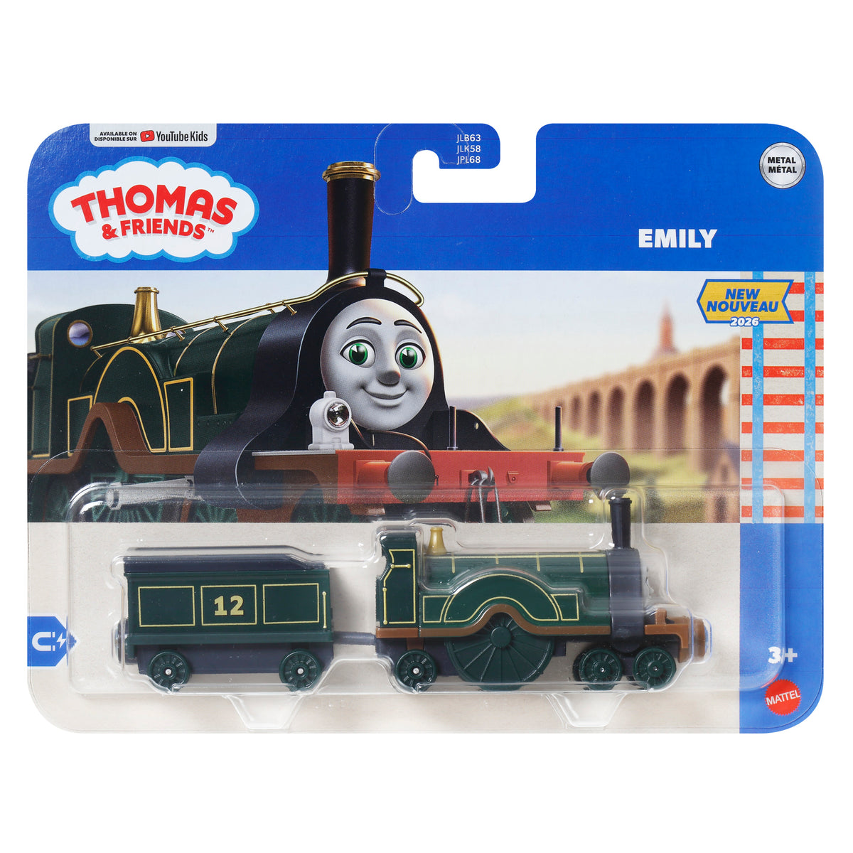 THOMAS AND FRIENDS DELUXE metalinių traukinukų rinkinys (JLB63)