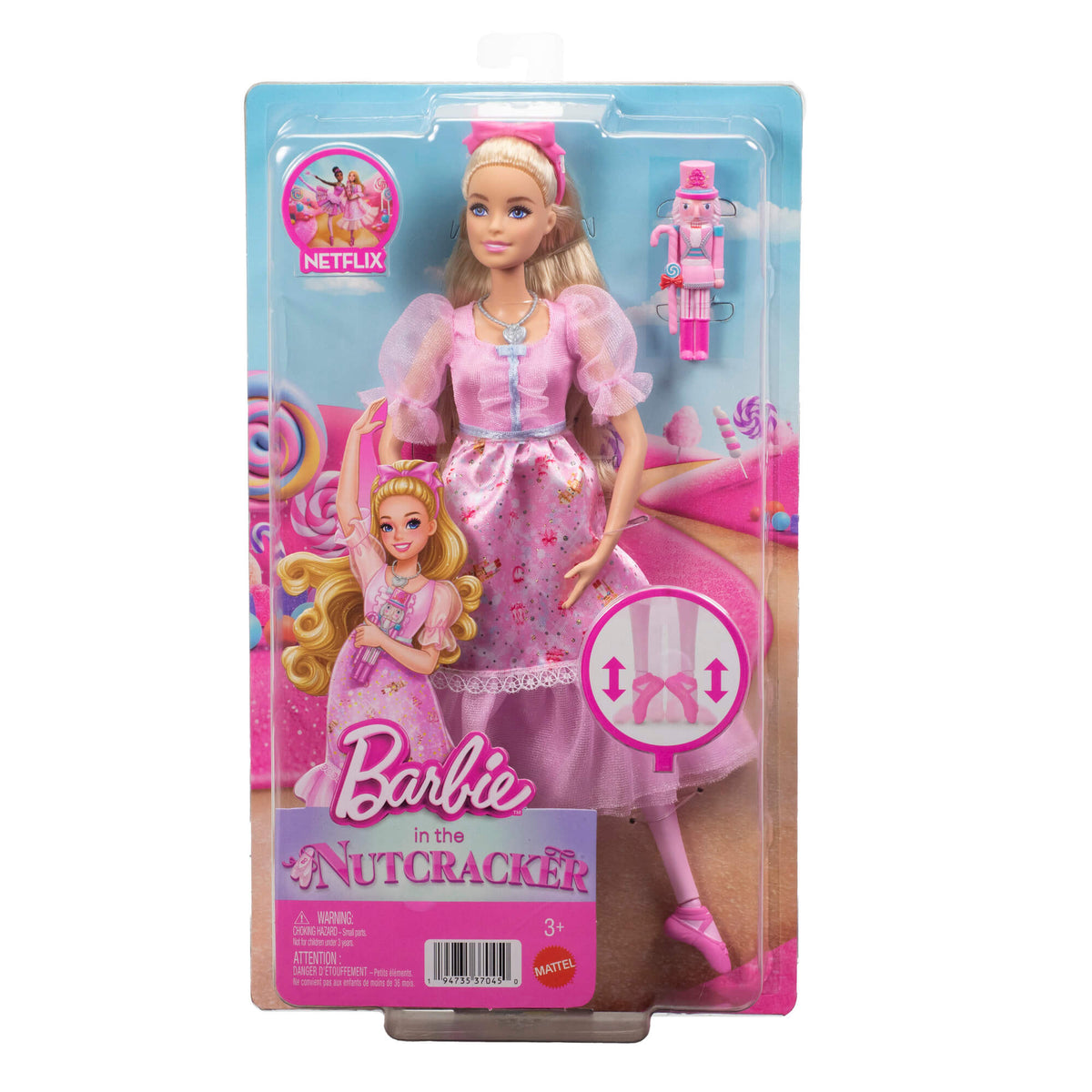 BARBIE NUTCRACKER lėlė Klara - Spragtuko kolekcija (JLW51)