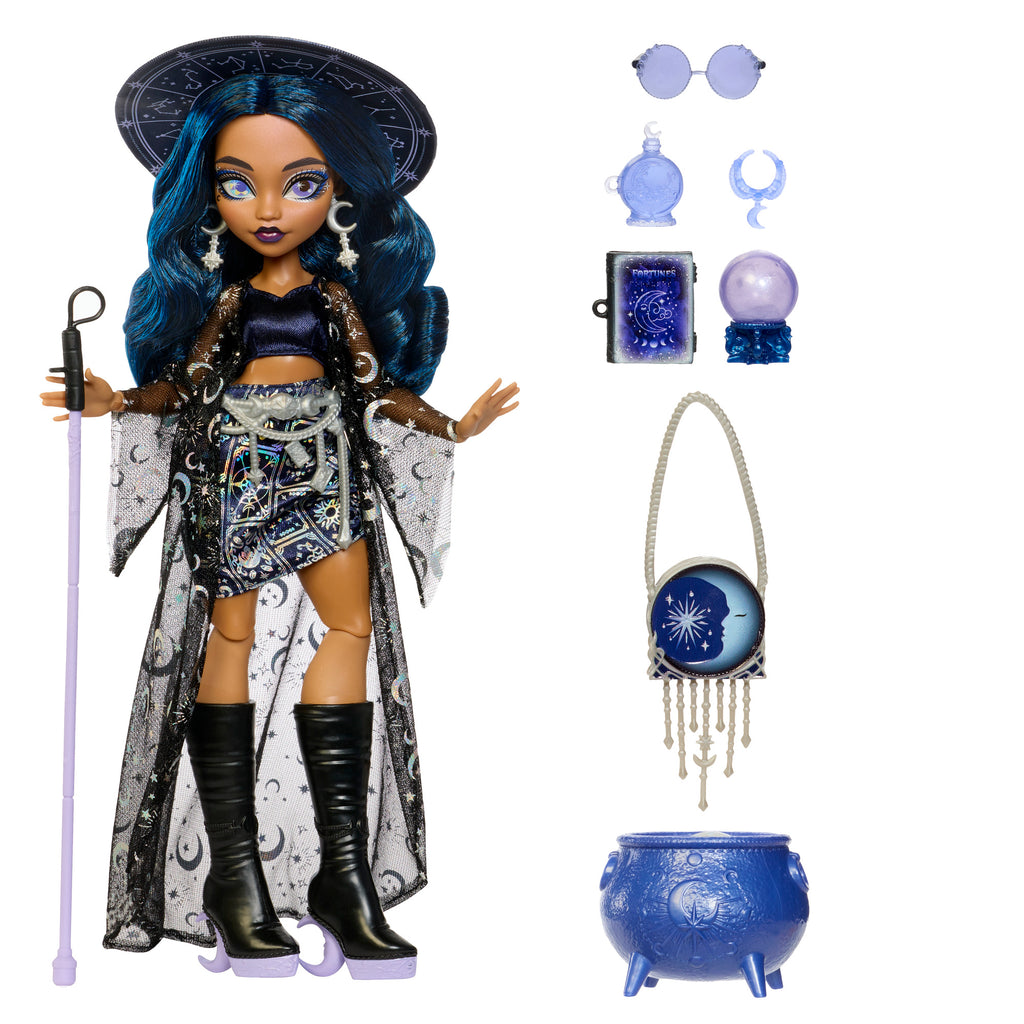 MONSTER HIGH MOONSPELL MAGIC lėlė Claire - aiškeregė kerėtoja (JMB89)