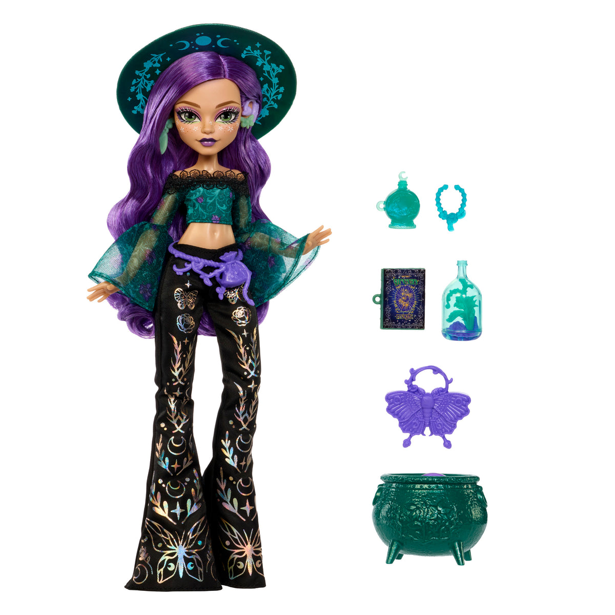 MONSTER HIGH MOONSPELL MAGIC lėlė Willow - gamtos kerėtoja (JMB92)