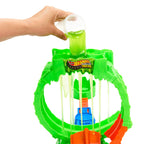 HOT WHEELS MONSTER TRUCKS MUTANT CHAOS triukų trasa su slaimu (JMK91)