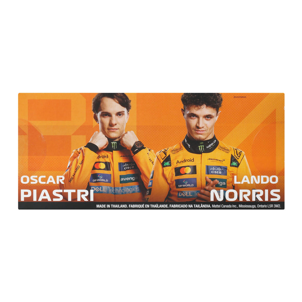 HOT WHEELS PREMIUM F1 dviejų McLaren Lando Norris ir Oscar Piastri bolidų rinkinys (JMM91)