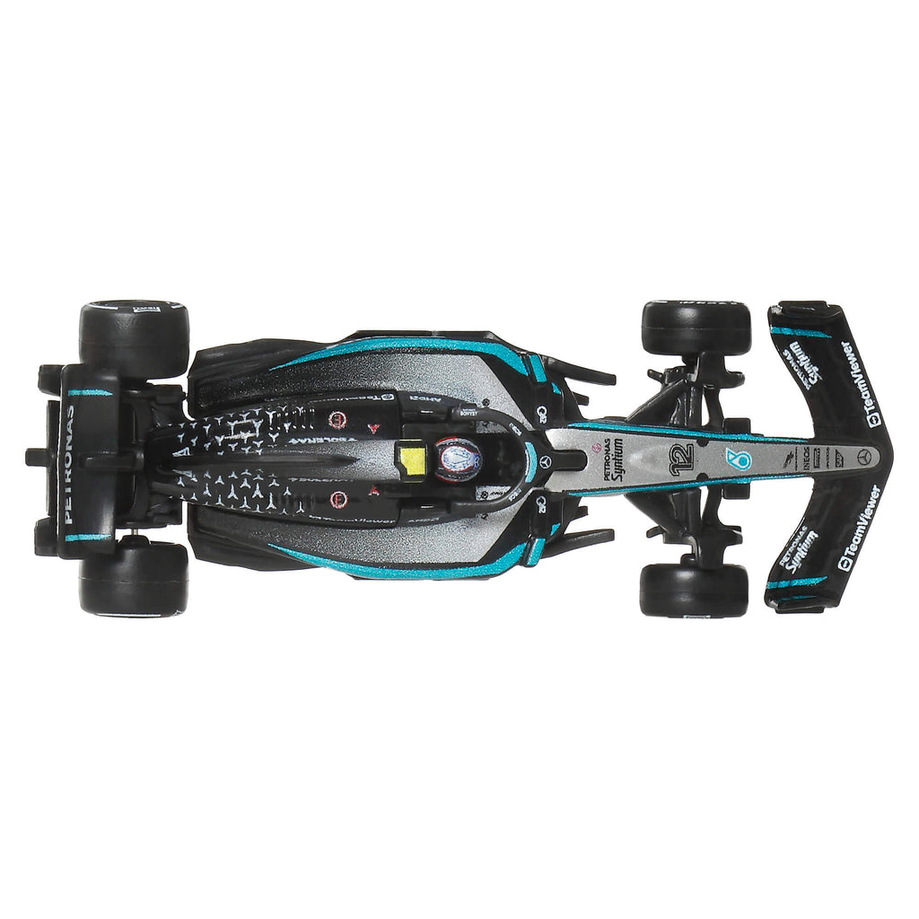 HOT WHEELS PREMIUM F1 dviejų Mercedes-Benz George Russel ir Kimi Antonelli bolidų rinkinys (JMM93)