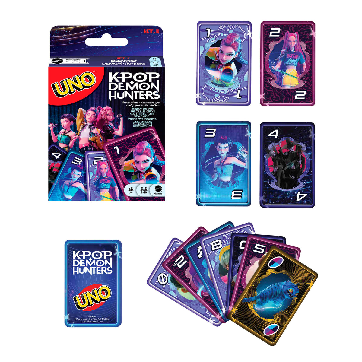 UNO kortos KPOP Demon Hunters