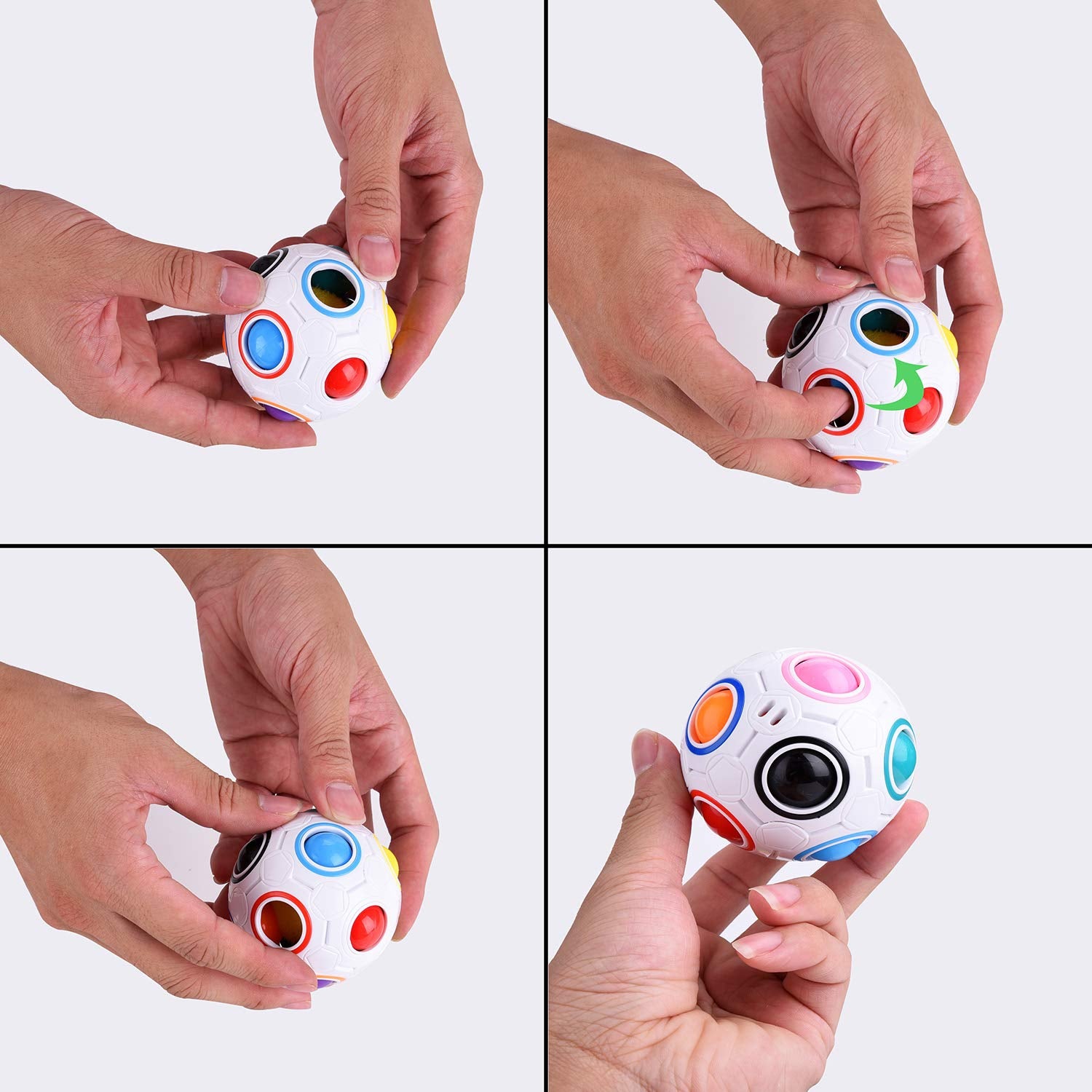 Kamuoliukas galvosūkis "Puzzle Magic Rainbow Ball"