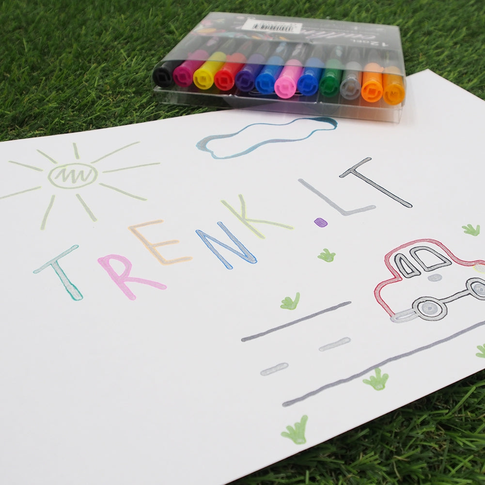 Kontūriniai markeriai, 12 vnt.