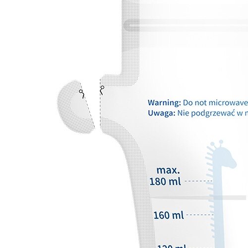 Babyono maišeliai motinos pienui laikyti užšaldyti 30 vnt.x180 ml, 1084