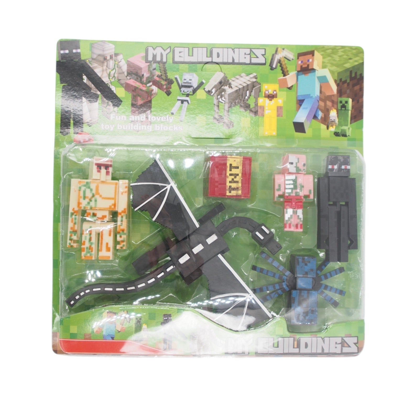 Minecraft stiliaus figūrėlių rinkinys „My Buildings“