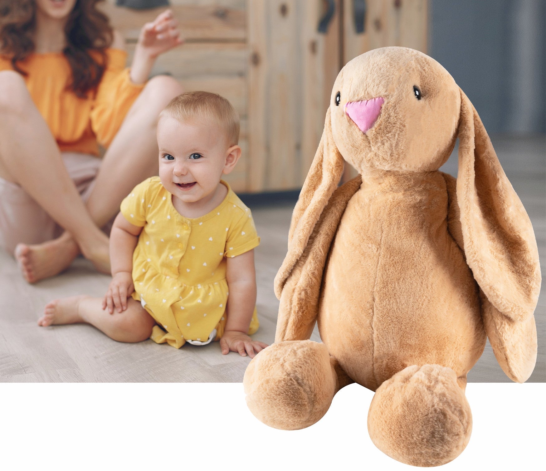 Minkštas pliušinis zuikis