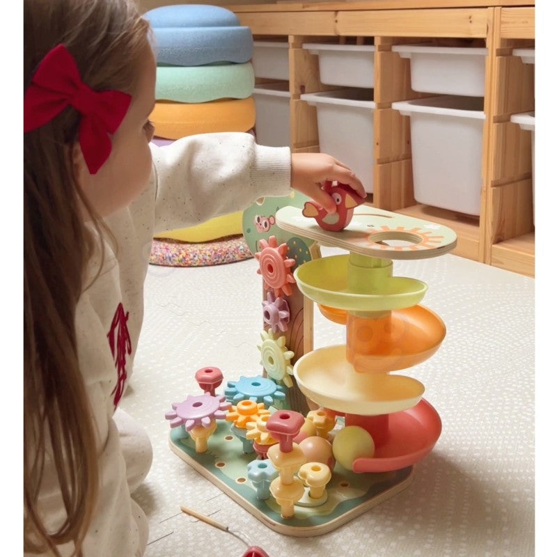 Montessori 4in1 Ball Track Activity Tree