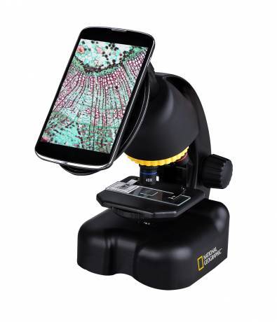 Teleskopas ir mikroskopas. Rinkinys su Smartphone laikikliu. National geographic 2/1