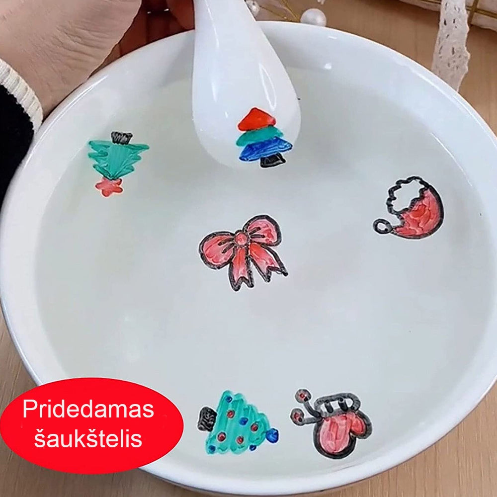 Plaukiojantys flomasteriai 11vnt. BROKAS