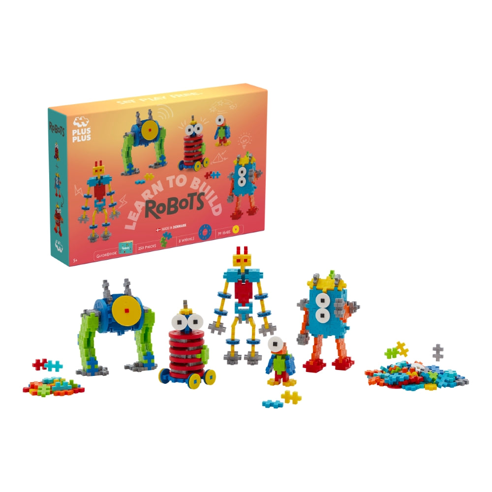 Plus Plus konstruktorius Mokausi statyti, Robotai, 250 det.