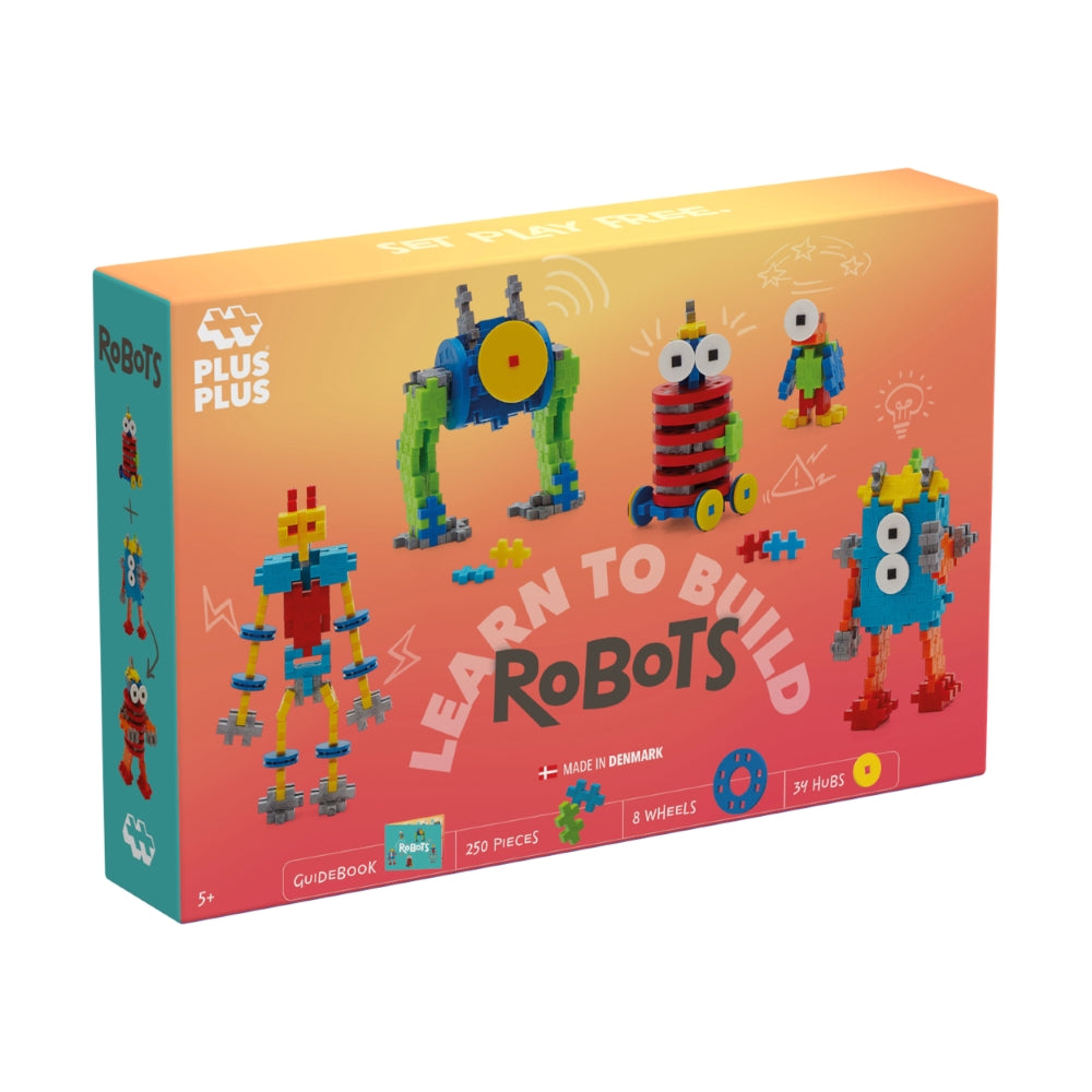 Plus Plus konstruktorius Mokausi statyti, Robotai, 250 det.