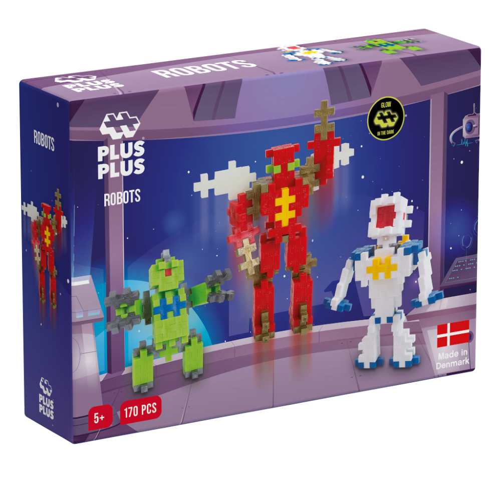 Plus Plus konstruktorius, Robotai, Mini neoninės 170
