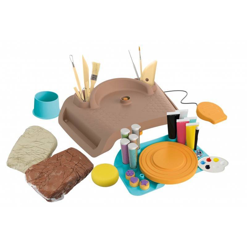 Kūrybinis rinkinys keramikos studija +2kg molio