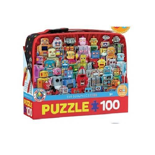 Pietų dėžutė-dėlionė Robotai 100