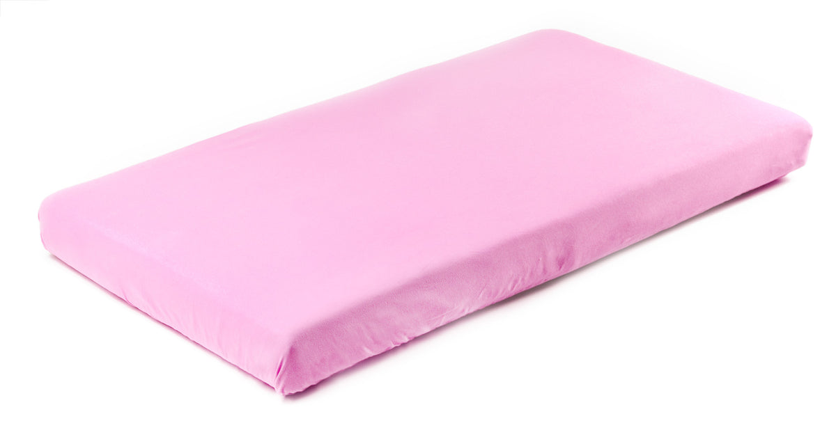 Sensillo paklodė su guma jersey, rožinė, 120*60, 2207