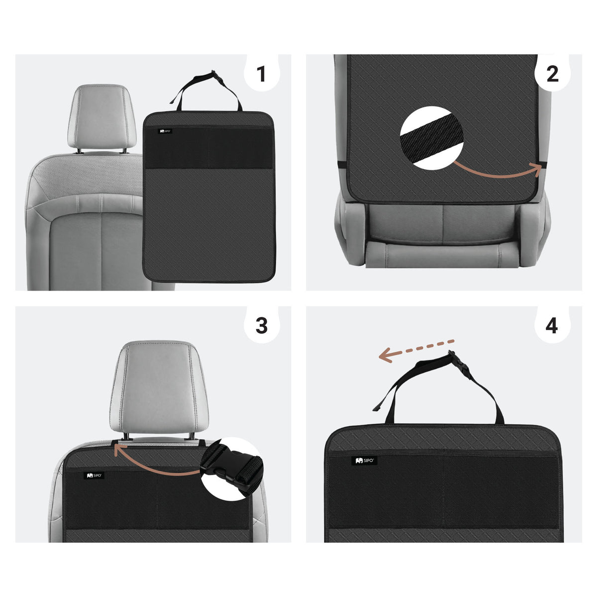 SIPO apsauga auto sėdynėms SCA-05