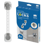 SIPO apsauga smart lock stalčiams durelėms 6 vnt SBS-214