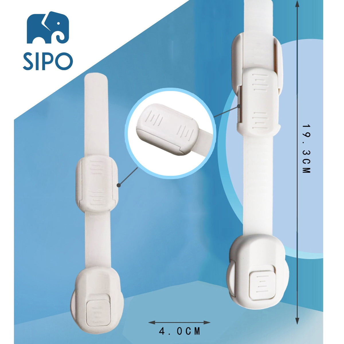 SIPO apsauga stalčiams durelėms 6 vnt SBS-218