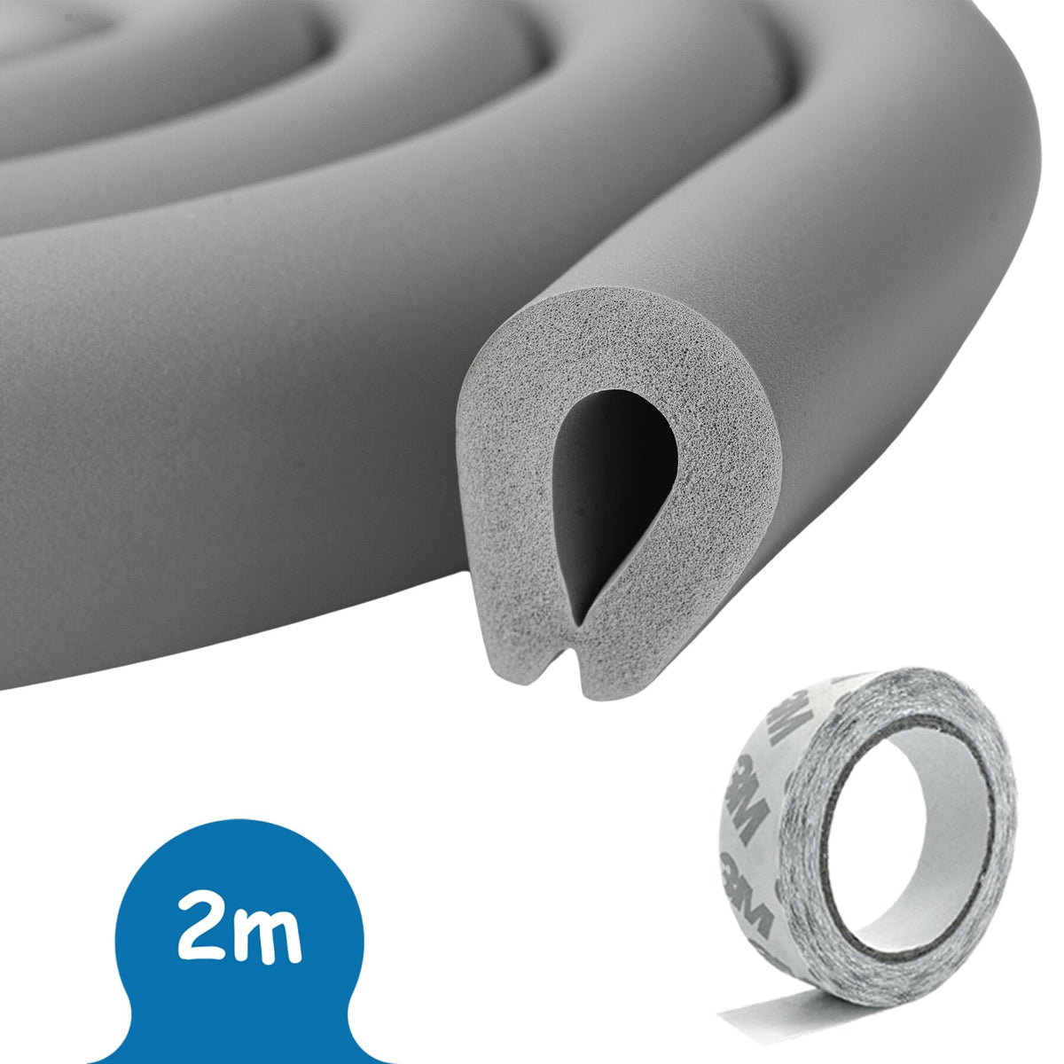 SIPO apsaugos juosta U forma pilka 2 m SBS-T23U