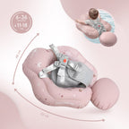 SIPO pripučiamas plaukimo ratas kūdikiams vaikams 6-36 m 11–18kg rožinis SWM101TR