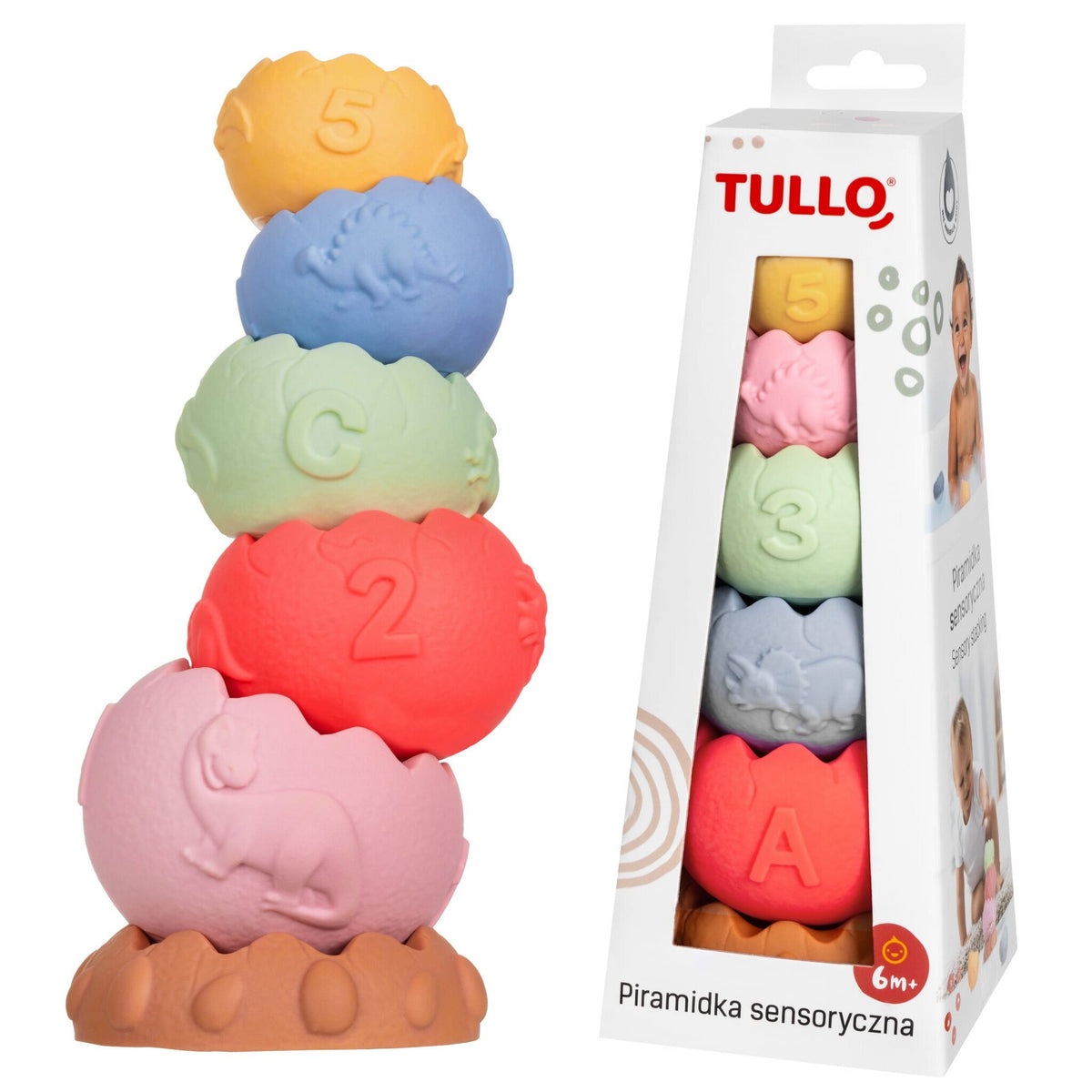 Tullo piramidė sensorinė be skilučių 611