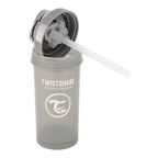 Twistshake buteliukas su šiaudeliu 360 ml nuo 6mėn pilkas 78680