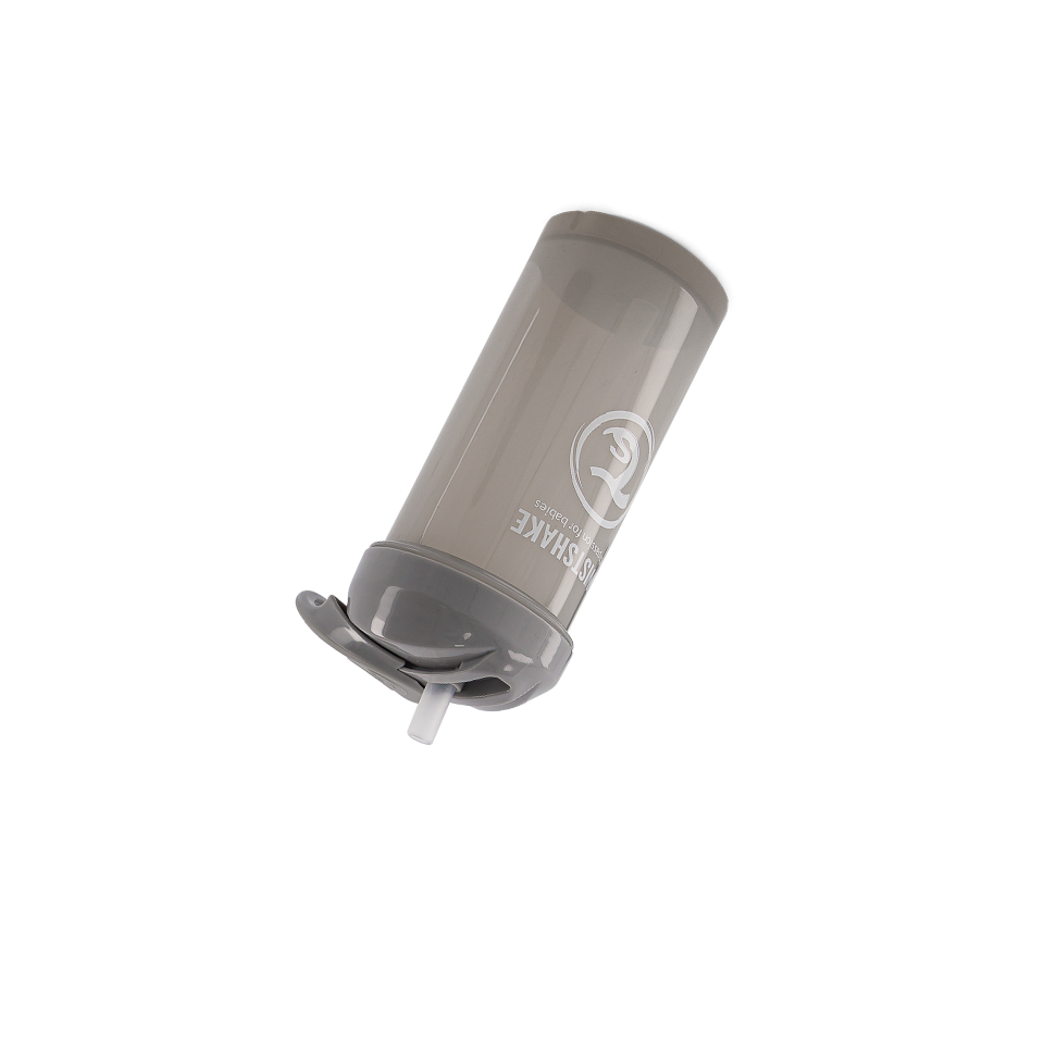 Twistshake buteliukas su šiaudeliu 360 ml nuo 6mėn pilkas 78680