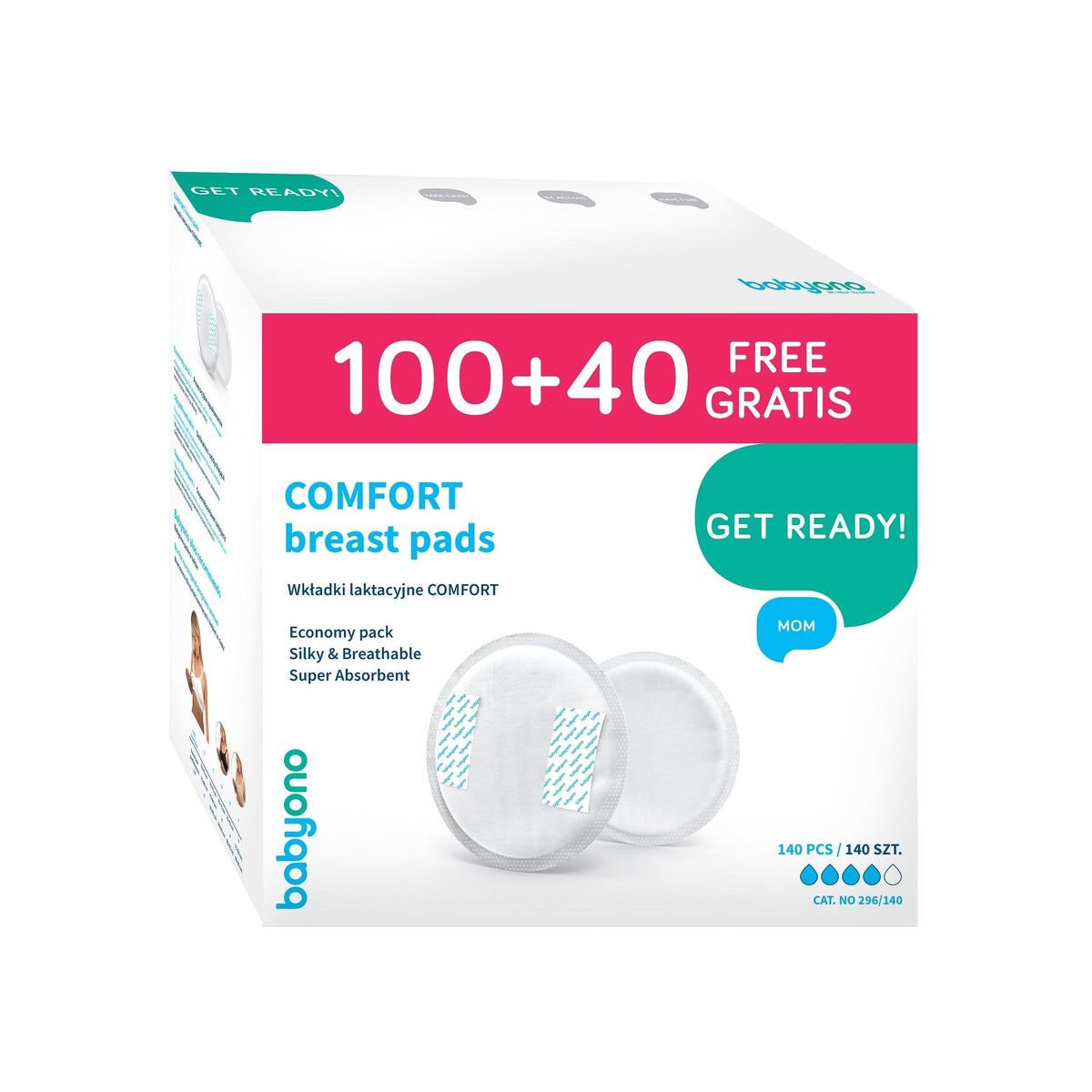 Babyono įdėklai į liemenėlę COMFORT,140 vnt