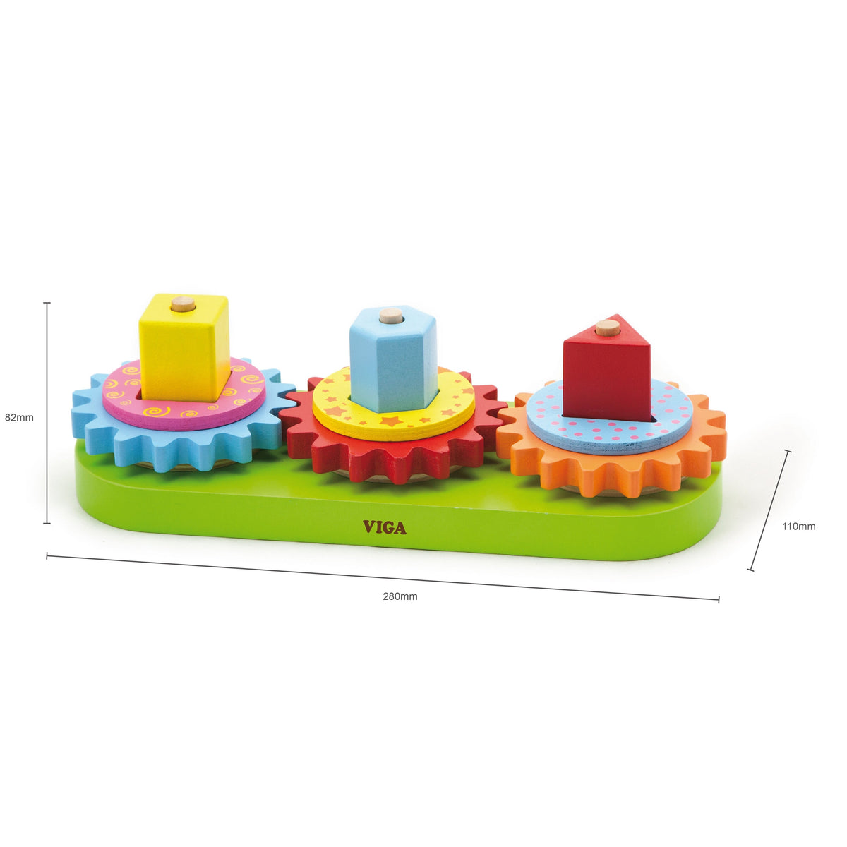 VIGA medinės geometrinės figūros 18M+ 59611