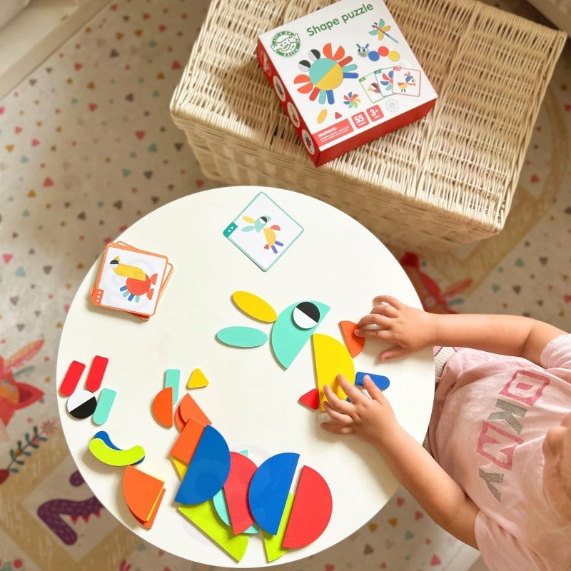 Wooden Montessori shape Puzzle
