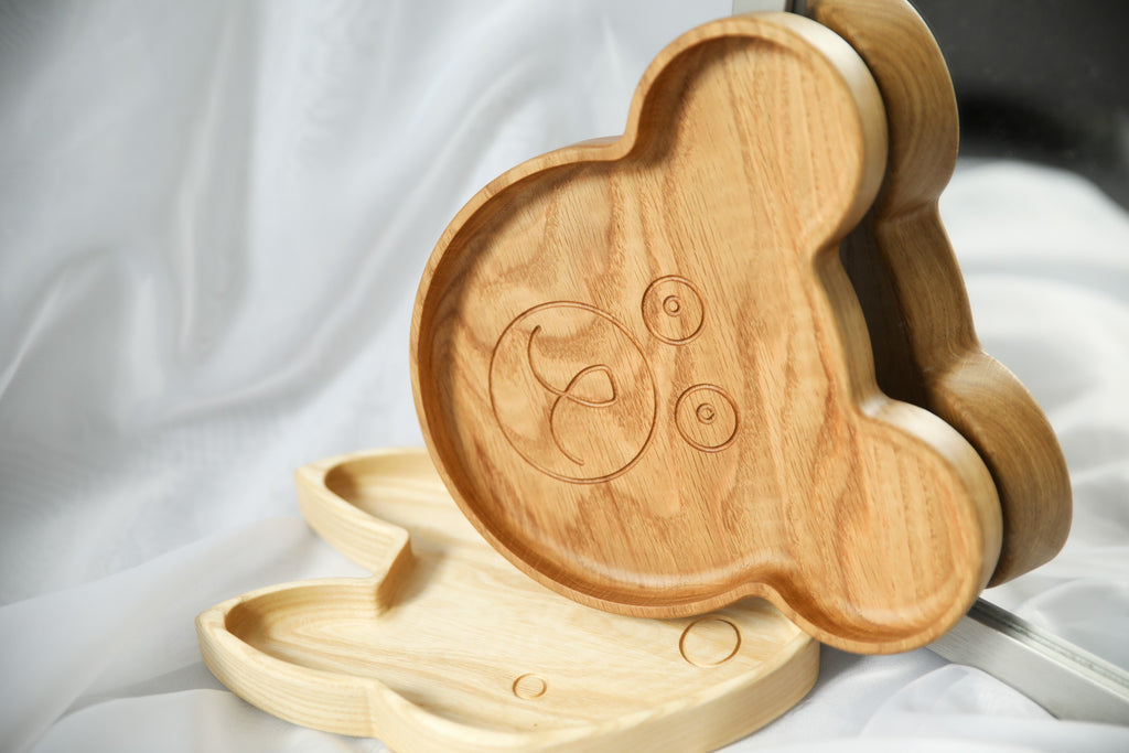 Wooden Plate For Kids - Bear