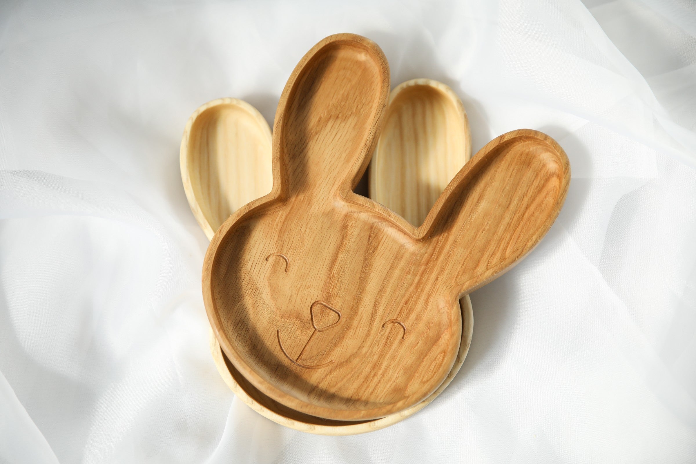 Wooden Plate For Kids - Bunny