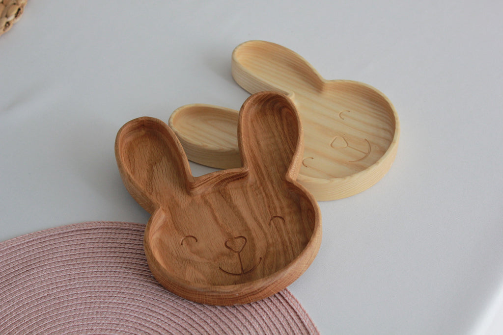 Wooden Plate For Kids - Bunny