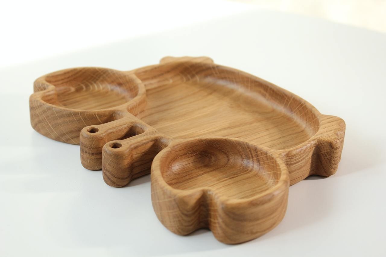 Wooden Plate For Kids - Crab