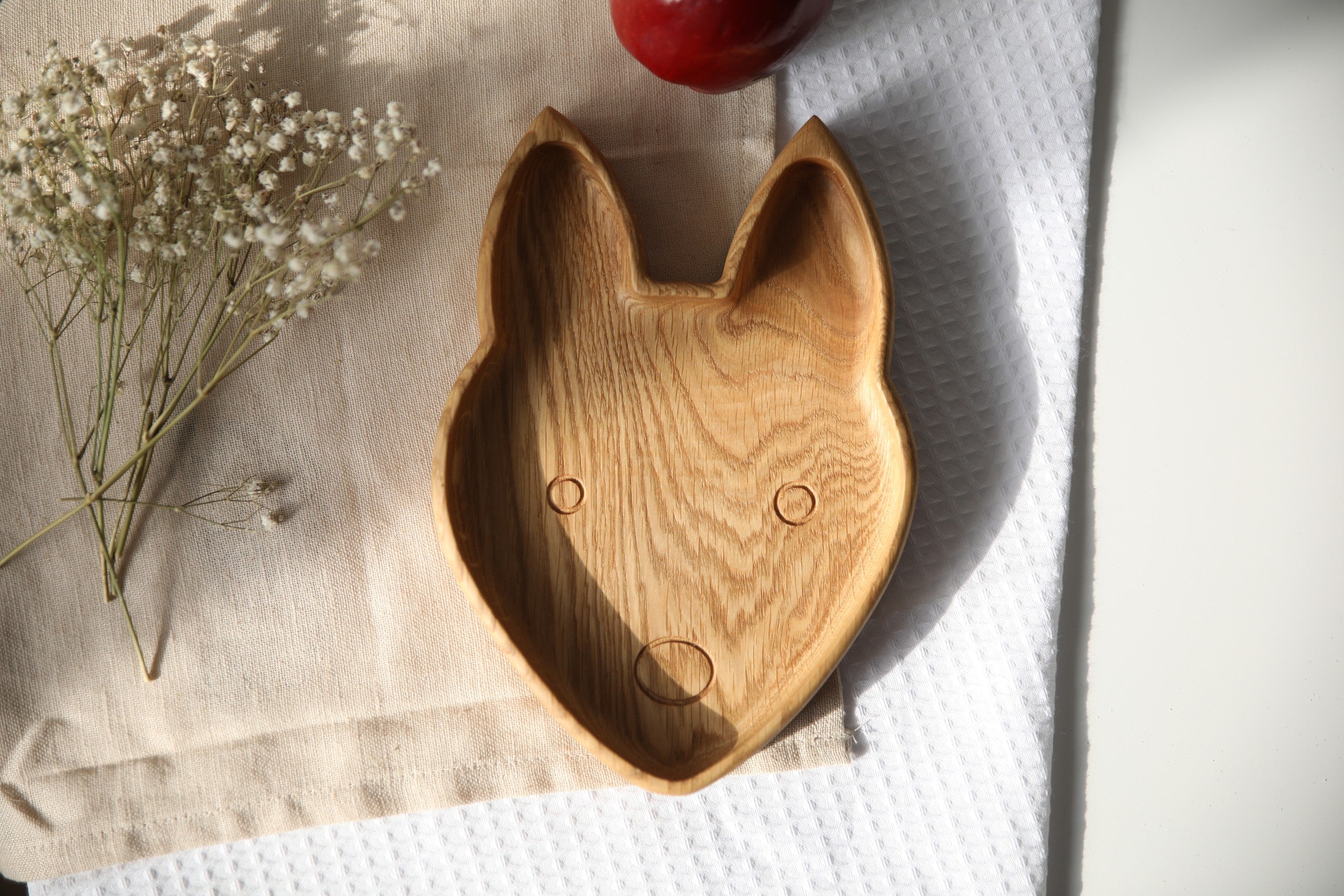 Wooden Plate For Kids - Fox