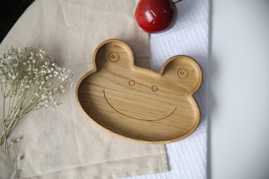 Wooden Plate For Kids - Frog