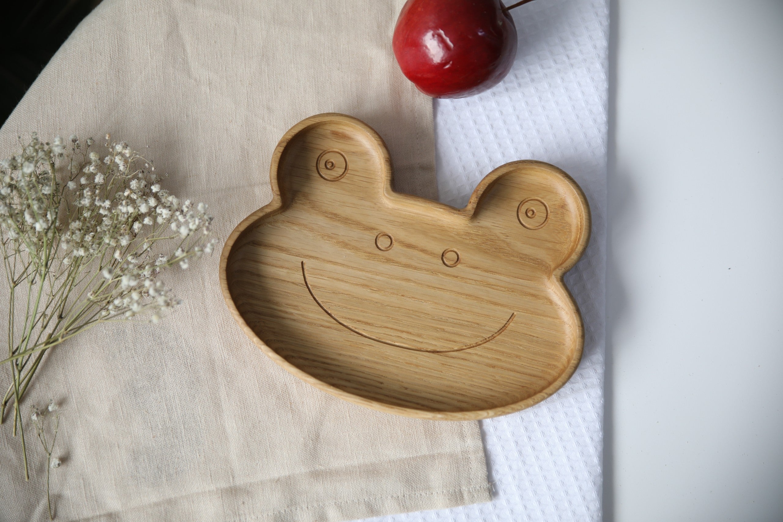 Wooden Plate For Kids - Frog