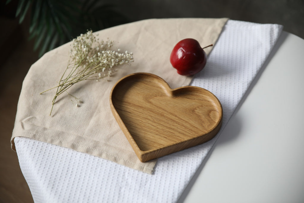 Wooden Plate For Kids - Heart