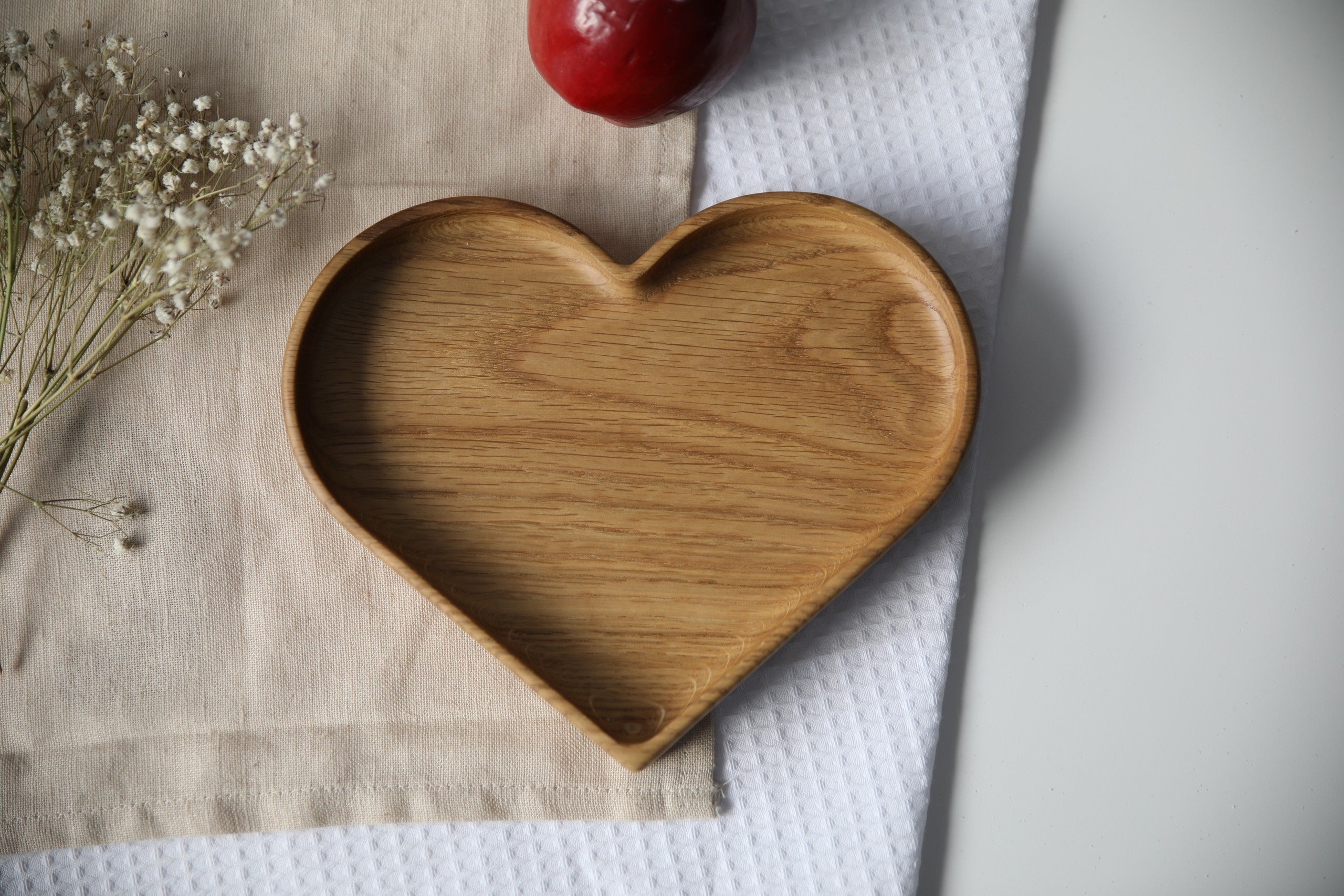 Wooden Plate For Kids - Heart