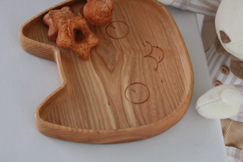 Wooden Plate For Kids - Kitty
