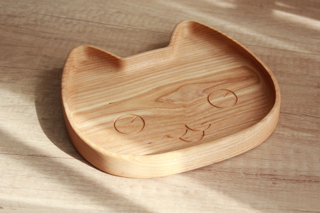 Wooden Plate For Kids - Kitty
