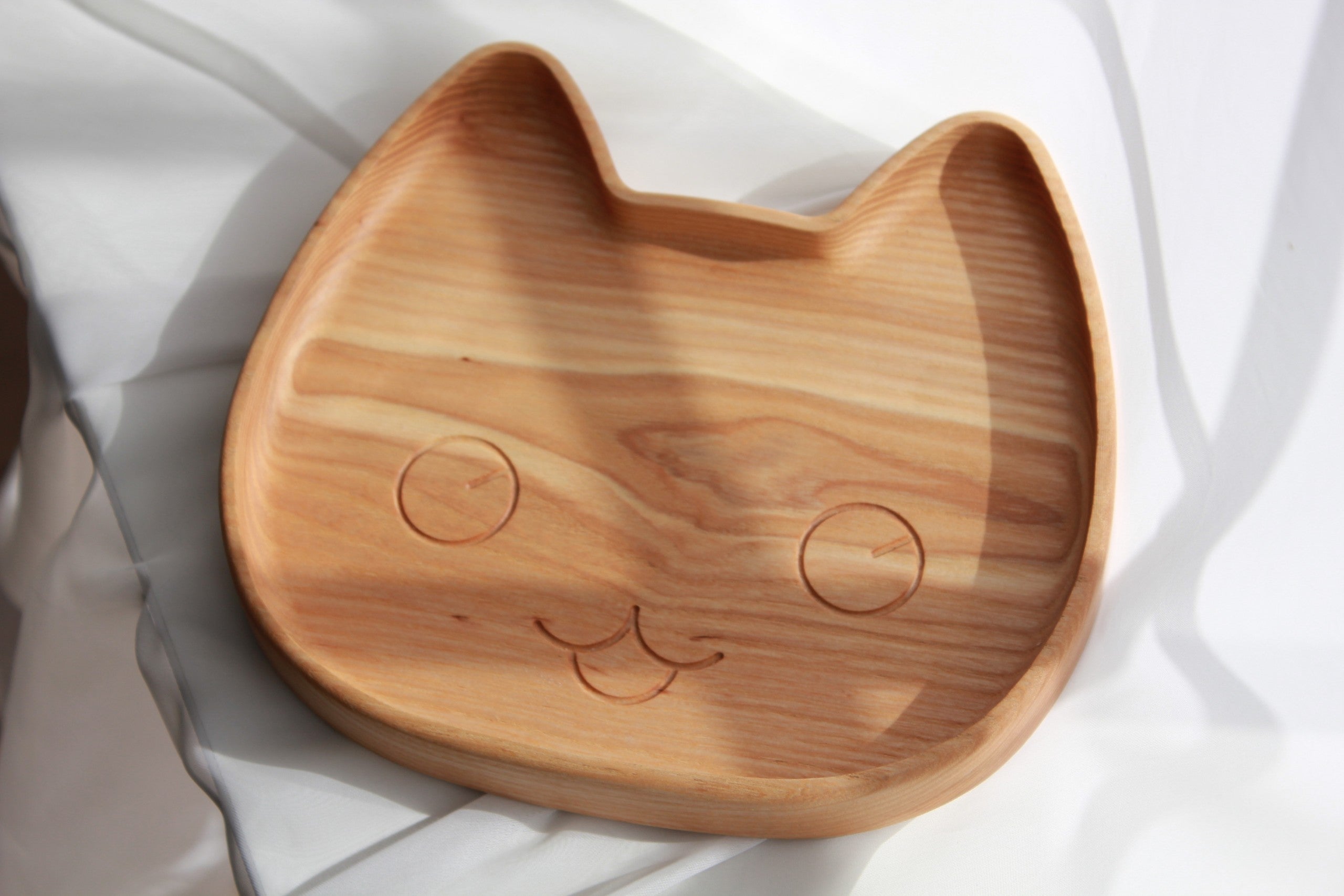 Wooden Plate For Kids - Kitty