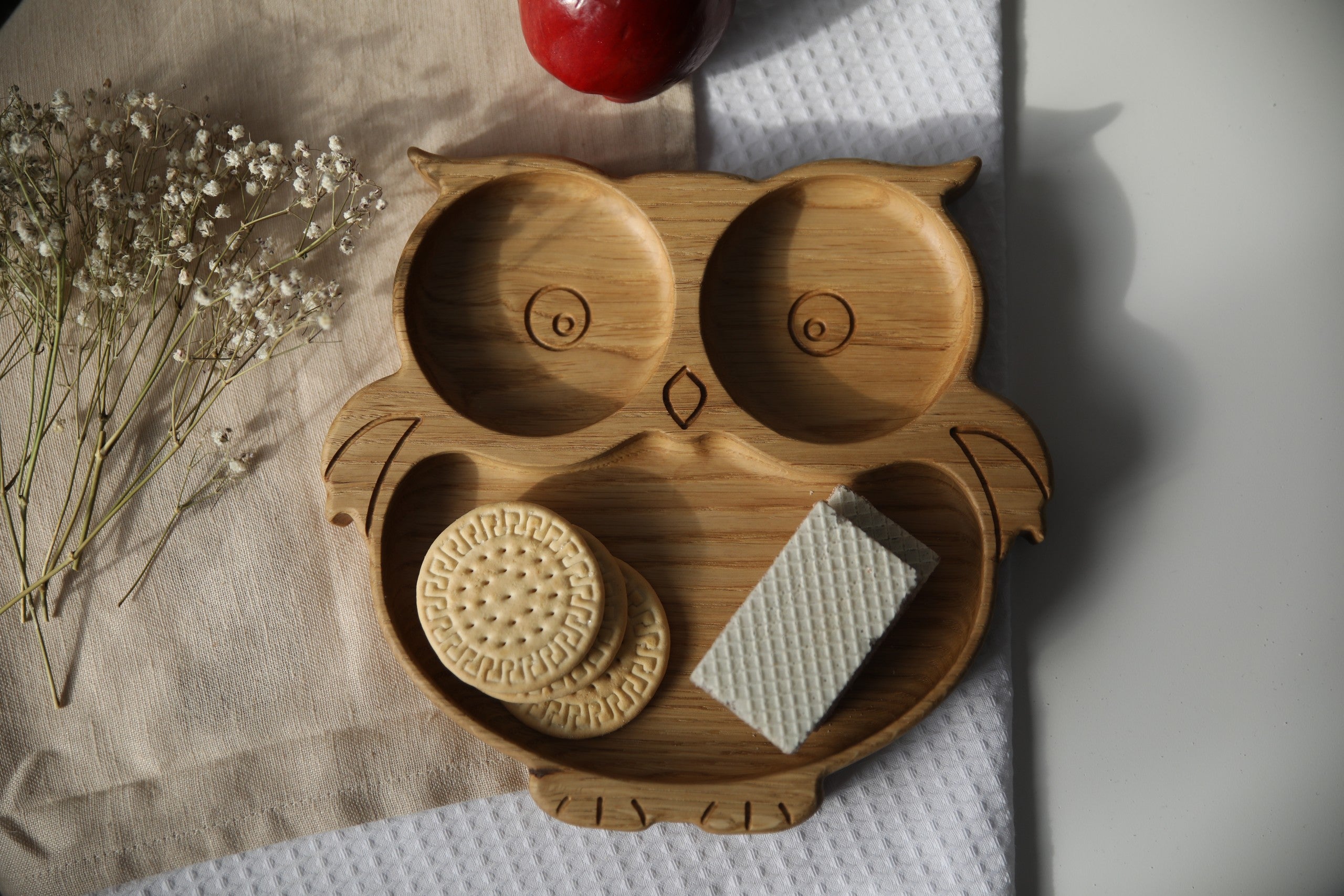 Wooden Plate For Kids - Owl