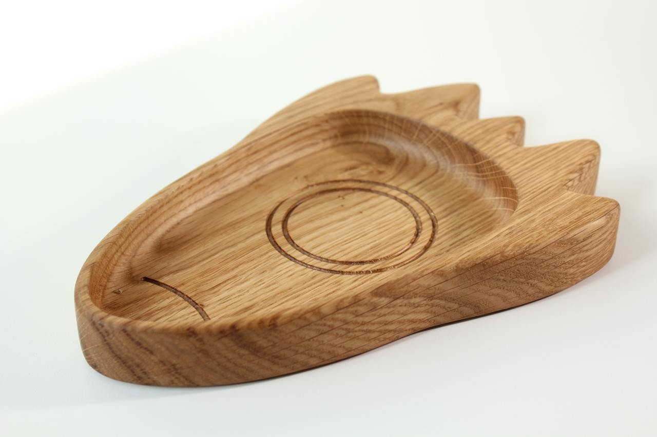 Wooden Plate For Kids - Rocket